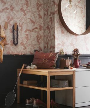 une-entree-avec-une-commode-deux-tiroirs-nordli-gris-clair-coucoumarket-Casablanca-maroc