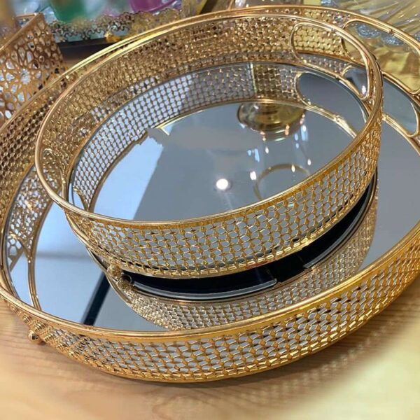 ensemble-plateaux-miroir-verres-casablanca-dorée-Maroc