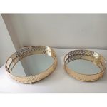 Ensemble-2-plateaux-miroir-rond-doré