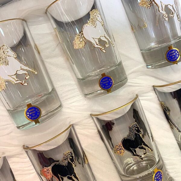 pack-verre-à thé-Marocain-Maroc-Casablanca-cheval-coucouMarket-noir-blanc