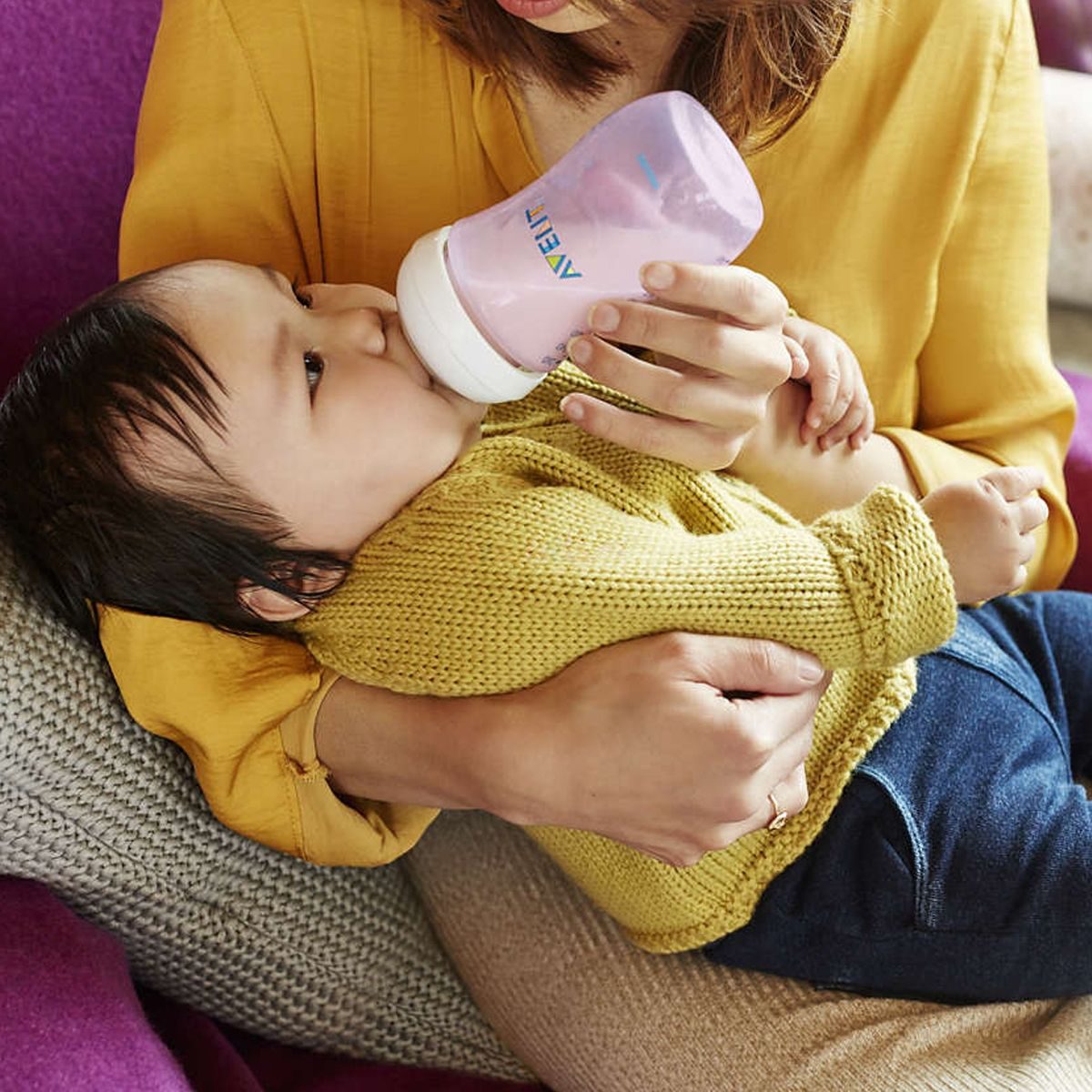 Biberon-Natural-1mois-260-Ml-Rose-Philips-Avent-coucoumarket-Casablanca-Maroc