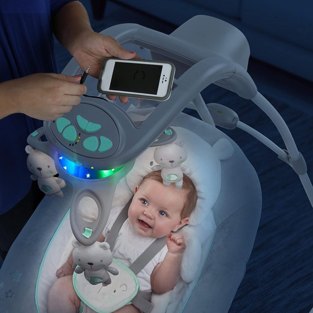 Balancelle & Relax 2en1 Teddy Bear - Ingenuity-coucouMarket-Casablanca-Maroc