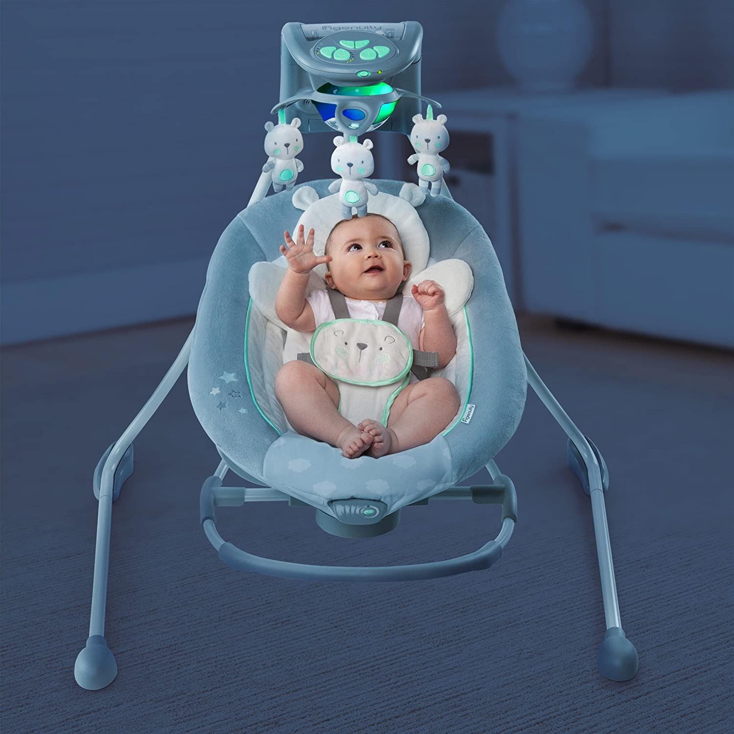 Ingenuity SimpleComfort Balançoire électrique apaisante pour bébé Everston  