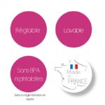 Bavoir-semi-rigide-rose-poudré-Thermobaby-coucoumarket-Casablanca-Maroc