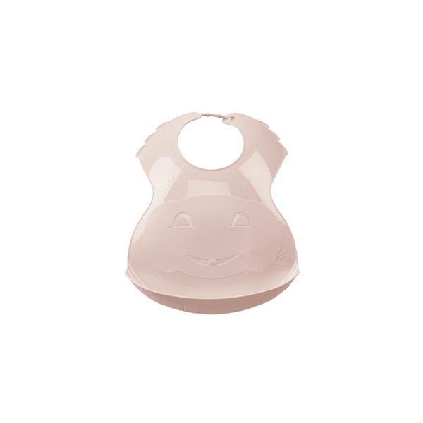 Bavoir-semi-rigide-rose-poudré-Thermobaby-coucoumarket-Casablanca-Maroc