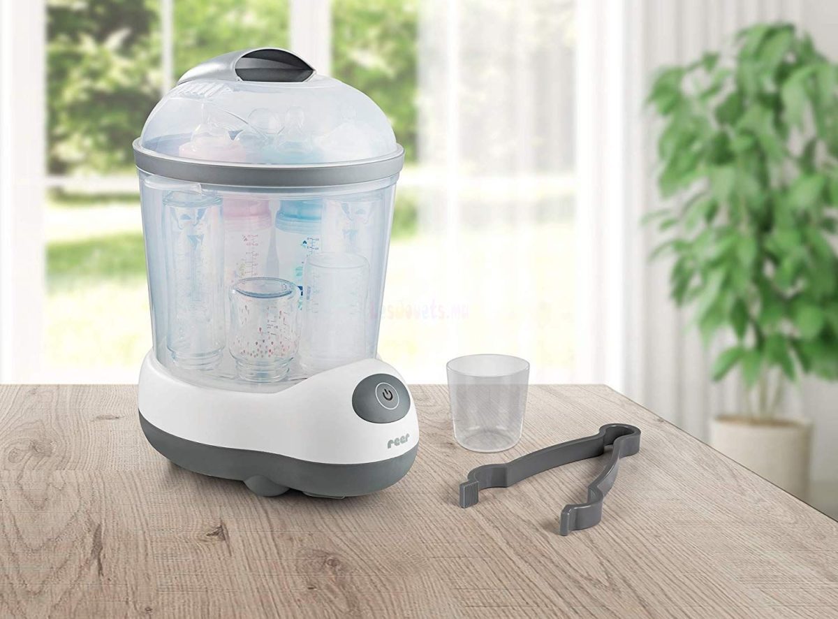 Reer-Stérilisateur-Vapeur-VapoMax-Gris-Blanc-coucoumarket-Casablanca-Maroc