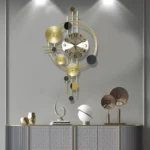 Grande-Horloge-Murale-dorée-de-Luxe-prix-Casablanca-Maroc-coucouMarket