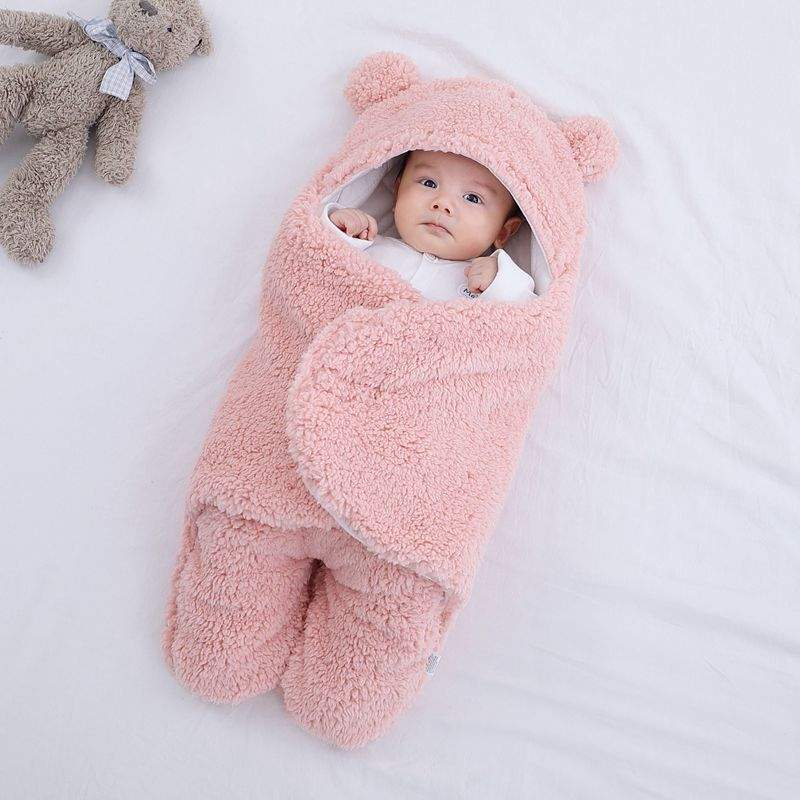 Couverture de bébé à capuche en coton pour siège auto/poussette á choisir