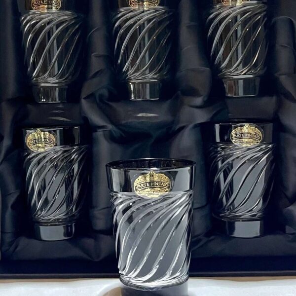 12-verres-à-thé-cristal-noir-blanc-marocain-coucouMarket-Casablanca-Maroc-Promo-prix