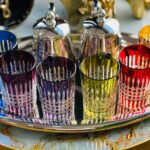 6-verres-à-thé-marocain-en-cristal-multi-couleurs-Maroc