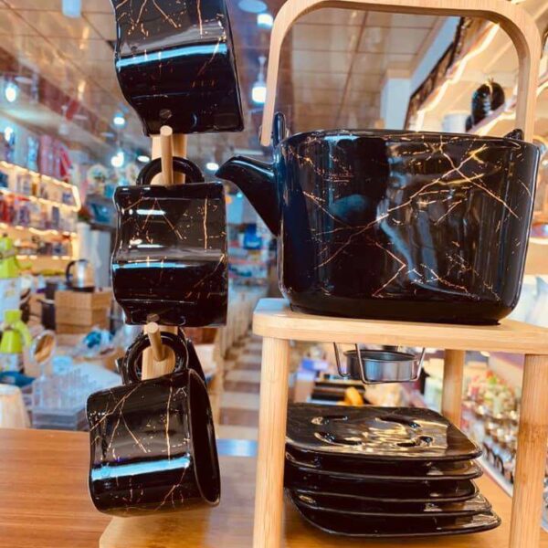 Magnifique-Ensemble-théière-tasse- céramique-noir-maroc-Casa-promo-Casablanca-coucouMarket