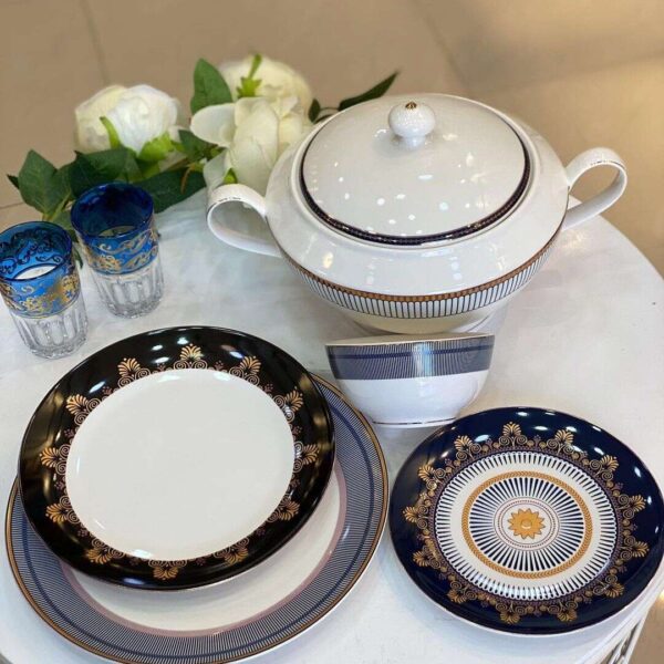 Service-de-table-assiettes-25-pièces-assietes-soupiere-Maroc-Casablanca-Coucoumarket-multi-couleurs