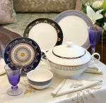 Service-de-table-25-pièces-assietes-soupiere-Maroc-Casablanca-Coucoumarket-multi-couleurs