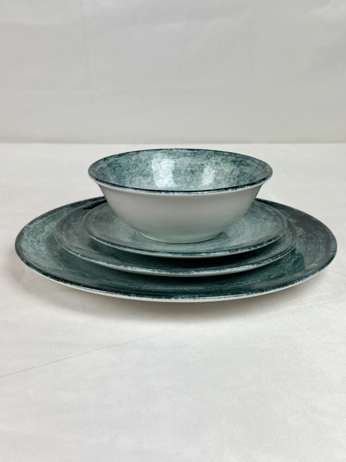 SERVICE-TABLE-28 PIECES-bleu-Casablanca-Maroc-Coucoumarket