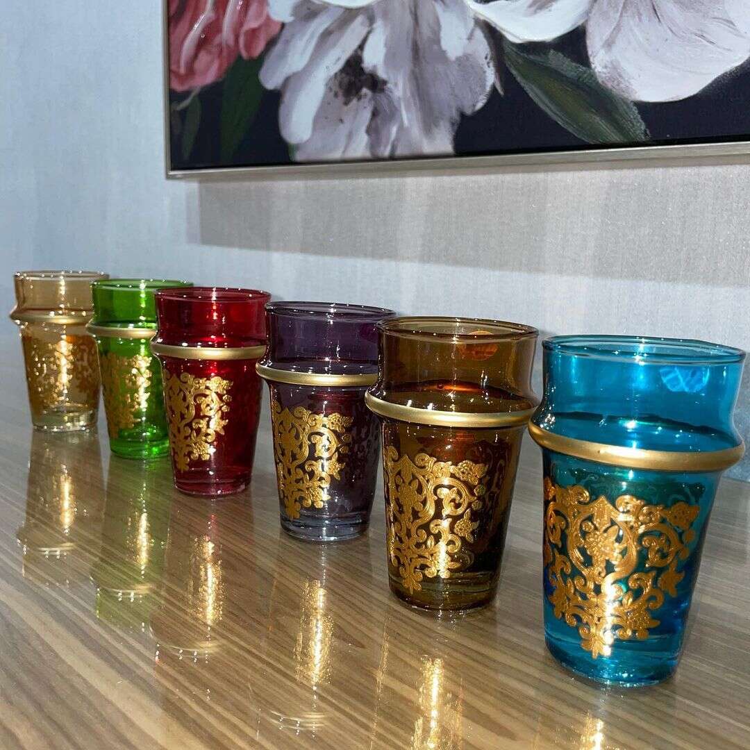 12-verres-à-thé-bouq-multi-couleurs-marocain-coucouMarket-Casablanca-Maroc-Promo