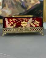 boite-mouchoire-rouge-decoration-porte-papier-en-cristal-maroc-Casablanca