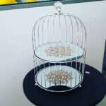 Présentoir-à-Gâteaux-et-Desserts-en-Métal-et-Miroir-en-Verre-Casablanca-Maroc