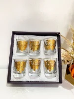 Pack-de-6-verres-dorés-royaux-gravés-à-la-main-prix-Casablanca-Maroc-coucouMarket