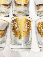 Pack-de-6-verres-dorés-royaux-gravés-à-la-main-prix-Casablanca-Maroc-coucouMarket