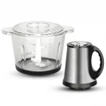 FIZLER-Robot-hachoir-electrique-broyeur-viande-légume 2-bol-inox-verre -6-lames-Casablanca