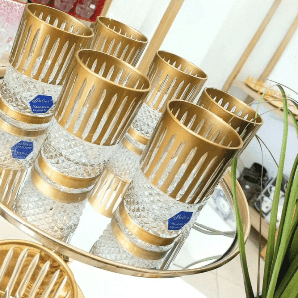 12-verres-à-thé-cristal-doré-Maroc-coucouMarket-Casablanca-Maroc-Promo-prix