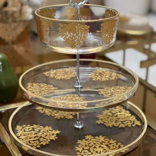 Présentoir-à-Gâteaux--royal-transparent-en-Verre-Casablanca-Maroc