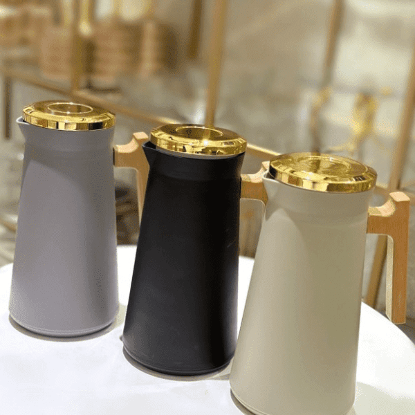 Thermos-à-couvercle-doré-avec-doublure-en-verre-1-Litre-prix-Casablanca-Maroc-coucouMarket