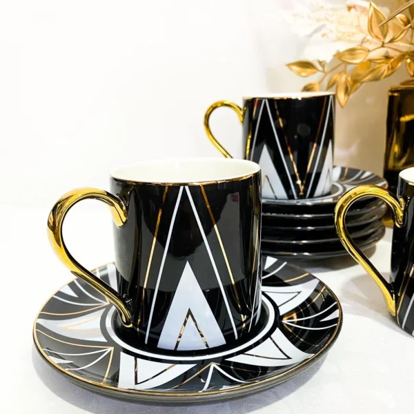 ensemble-de-6-tasses-a-cafe-au-lait-avec-sous-tasses-noir-blanc-prix-Casablanca-maroc-CoucouMarket