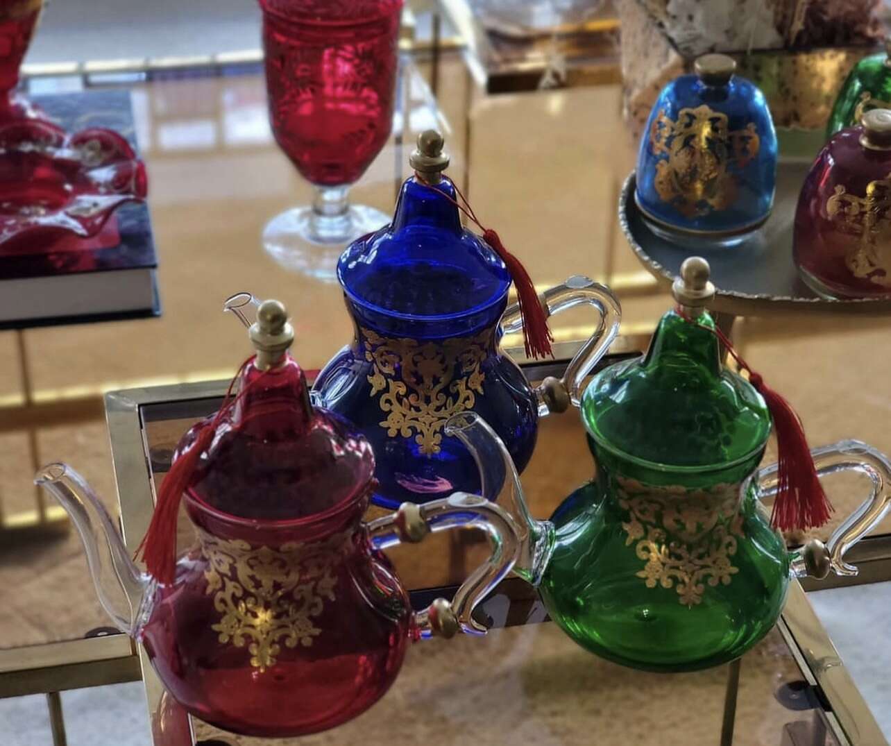 Théière marocaine royale en verre résistante à la chaleur