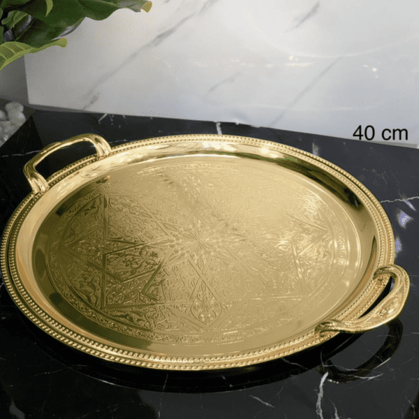 plateau-marocain-rond-dore-40cm-prix-Casablanca-Maroc-coucouMarket