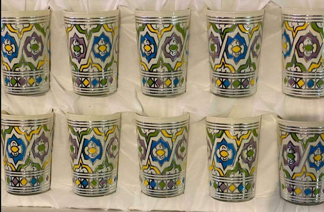 12-Verres-à-thé-marocain-de-Fes-Motif-Kalese-prix-Marocain-promo-Casablanca-Maroc-coucouMarket