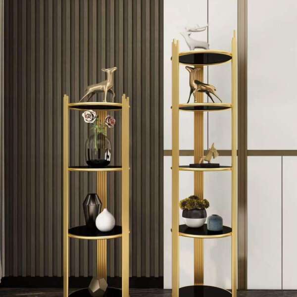 etagere-moderne-a-plusieurs-niveaux-en-or-prix-maison--Casablanca-Maroc-coucouMarket