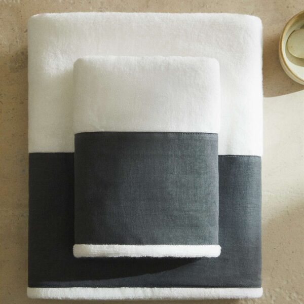 serviette-de-bain-gris-coton-qualite-premium-prix-promo-Casablanca-coucouMarket