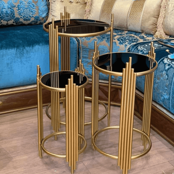 Trio-de-tables-SOLACE-Gold-Verre-trempé-noir-prix-maison--Casablanca-Maroc-coucouMarket