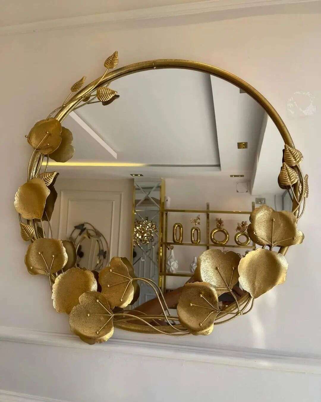 miroir-dentree-de-decoration-murale-doree-prix-promo-Casablanca-coucouMarket