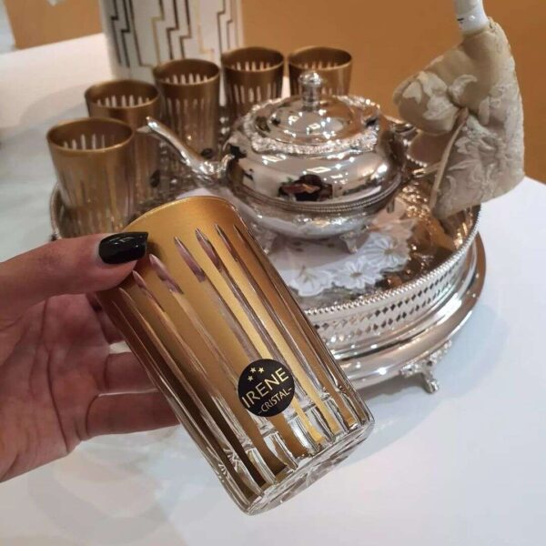 12-verres-à-thé-cristal-dorée-marocain-coucouMarket-Casablanca-Maroc-Promo-prix