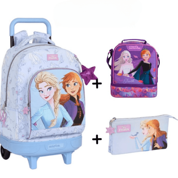 PACK-Cartable-à-roulettes-Sac-a-repas-Trousse-Frozen-45 cm-sacs-et-cartables-enfants-sacs-qualité-Maroc-Casablanca-Prix-Promo-coucouMarket