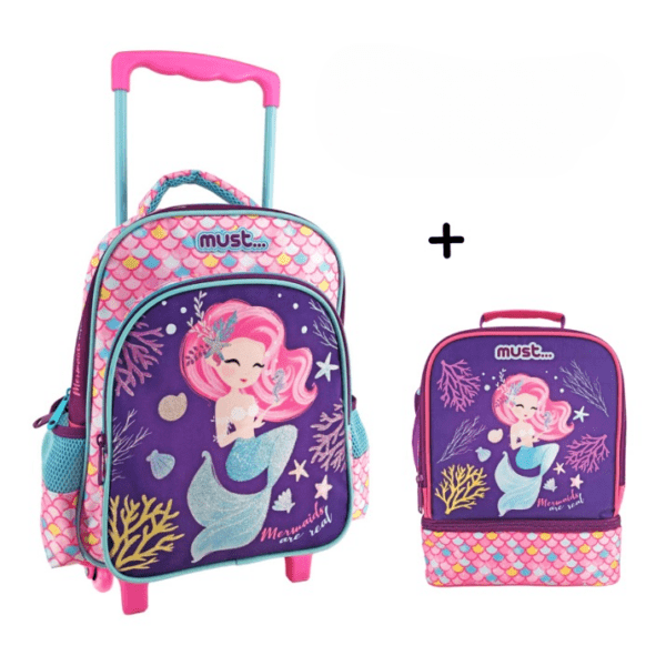 Pack-Trolley-Crèche-Sac-à-repas-Little-Mermaid-31-cm-sacs-et-cartables-enfants-sacs-qualité-Maroc-Casablanca-Prix-Promo-coucouMarket