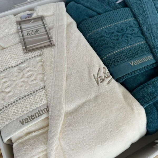 Pack-Peignoirs-mariage-de-8-Pièces-Blanc-turquoise-prix-maison--Casablanca-Maroc-coucouMarket