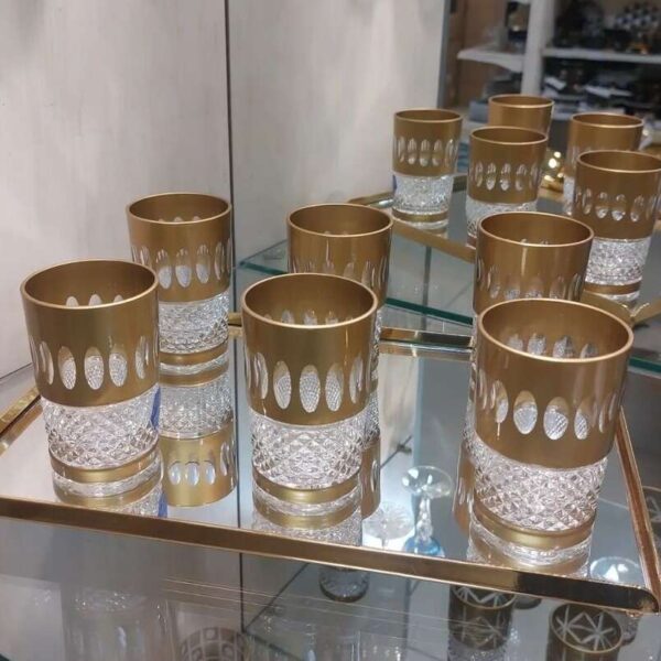 12-verres-à-thé-cristal-dorée-marocain-coucouMarket-Casablanca-Maroc-Promo