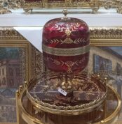 MBIKHRA-Encensoir-artisanal-en-cuivre-et-Cristal-rouge-prix-Casablanca-Maroc-coucouMarket