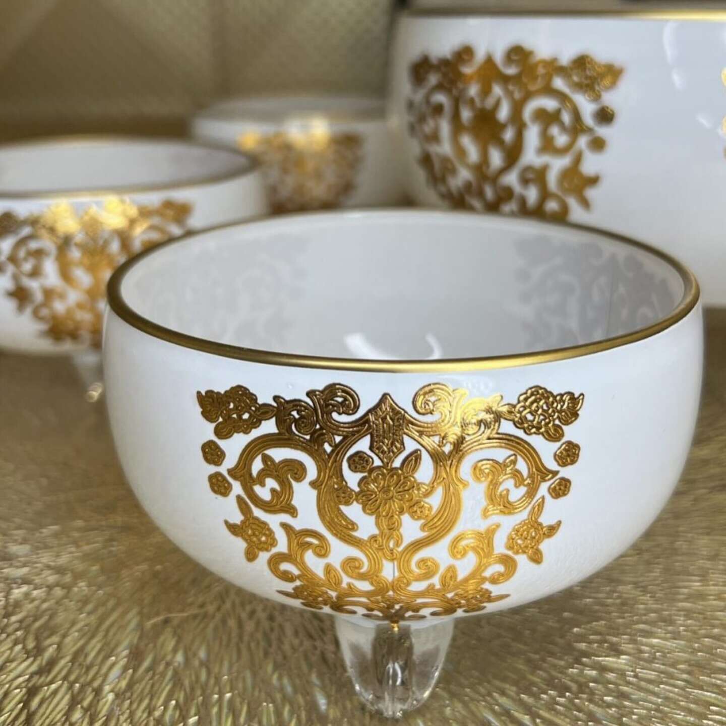 ensemble-de-saladier-motif-princesse-de-7-pièces-en-cristal-Italie-blanc-Maroc-Casablanca