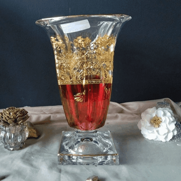 Vase-en-Cristal-Rouge-prix-Casablanca-Maroc-coucouMarket
