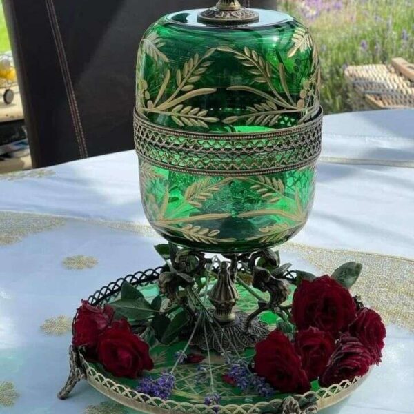 MBIKHRA-Encensoir-artisanal-en-cuivre-et-Cristal-prix-Casablanca-Maroc-coucouMarket