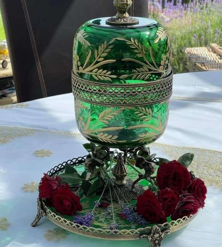 MBIKHRA-Encensoir-artisanal-en-cuivre-et-Cristal-prix-Casablanca-Maroc-coucouMarket