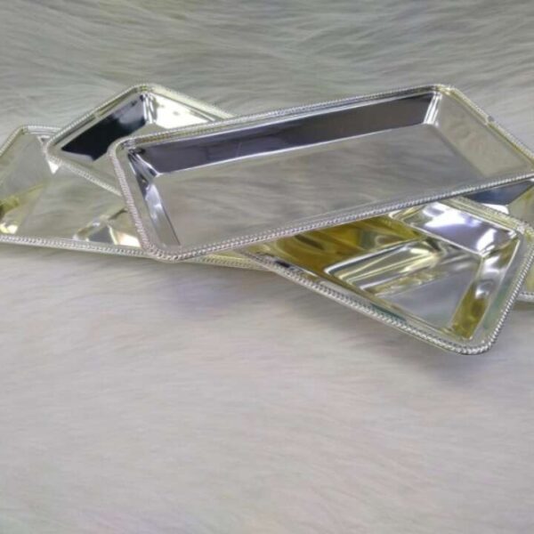 Plateau-à-gâteau-rectangulaire-en-inox-argenté-PRIX-promo-casablanca-maroc-coucouMarket