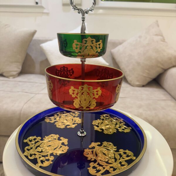 presentoir-a-gateaux-royal-motif-Sultana-prix -Casablanca-Maroc-coucoumarket