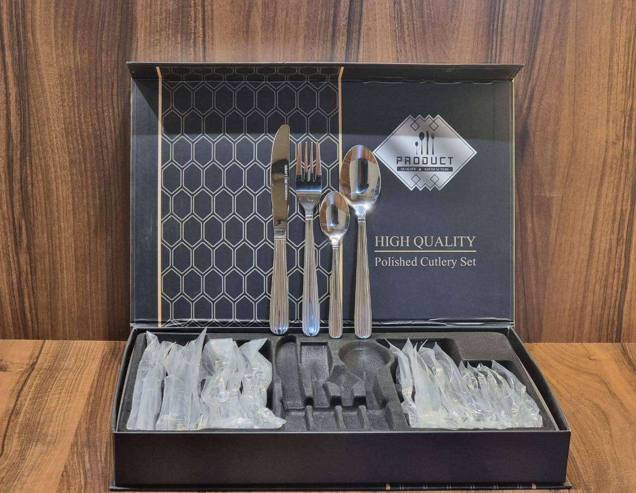 Service-de-Couverts-Argentés-en-Acier-Inoxydable-24-Pièces-prix-Casablanca-Maroc-coucouMarket