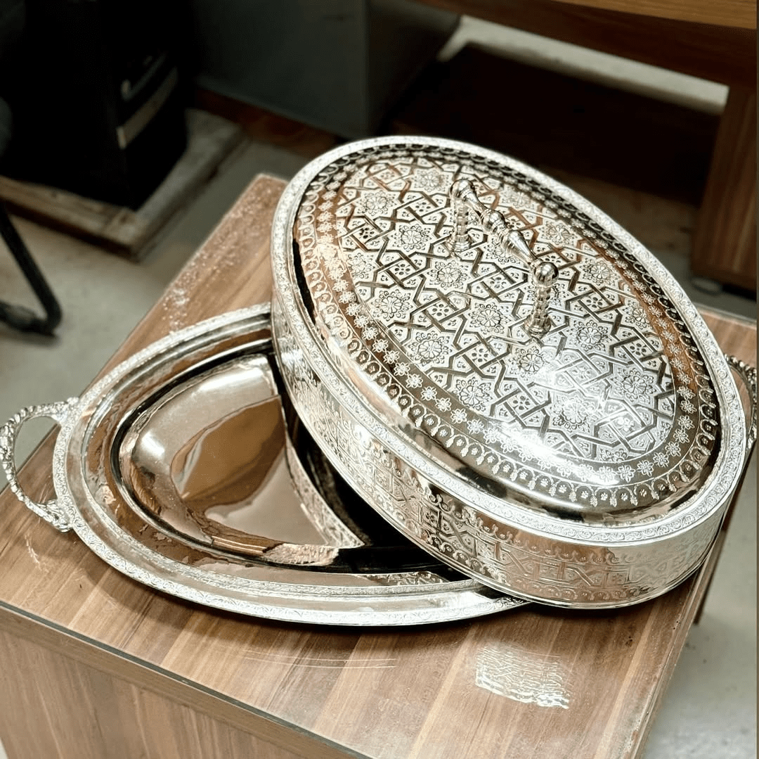 Grand-Tagine-oval-Beldi-en-laiton-nickelé-Argenté-PRIX-promo-casablanca-maroc-coucouMarket