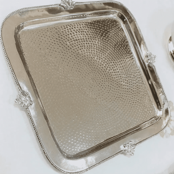 Plateau-de-Service-Argenté-Carré-40-x-40-cm-prix-Casablanca-Maroc-coucouMarket